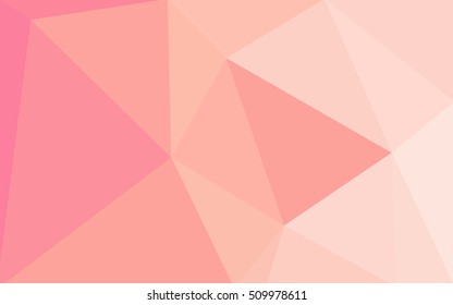 Red polygonal illustration, which consist of triangles. Geometric background in Origami style with gradient. Triangular design for your business.