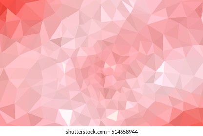Red polygonal illustration, which consist of triangles. Geometric background in Origami style with gradient. Triangular design for your business.