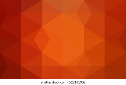 Red polygonal illustration, which consist of triangles. Geometric background in Origami style with gradient. Triangular design for your business.