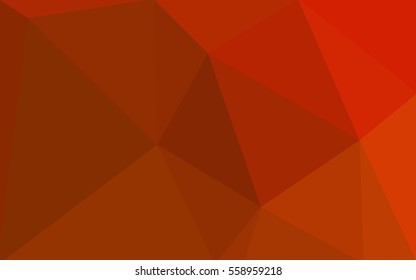 Red polygonal illustration, which consist of triangles. Geometric background in Origami style with gradient. Triangular design for your business.