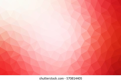 Red polygonal illustration, which consist of triangles. Geometric background in Origami style with gradient. Triangular design for your business.