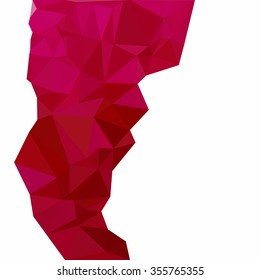 Red Polygonal Mosaic Background