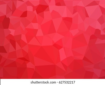 Red Polygonal Mosaic Background