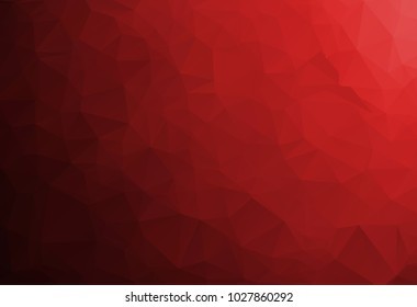 Red Polygonal Mosaic Background, Creative Design Templates