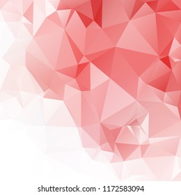 Red Polygonal Mosaic Background, Creative Design Templates