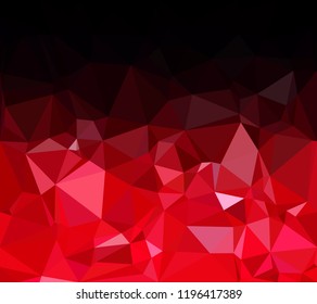 Red Polygonal Mosaic Background, Creative Design Templates