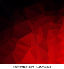 Red Polygonal Mosaic Background, Creative Design Templates