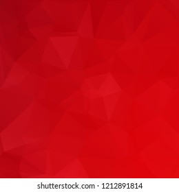 Red Polygonal Mosaic Background, Creative Design Templates