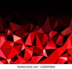 Red Polygonal Mosaic Background, Creative Design Templates