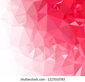 Red Polygonal Mosaic Background, Creative Design Templates