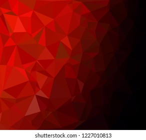 Red Polygonal Mosaic Background, Creative Design Templates