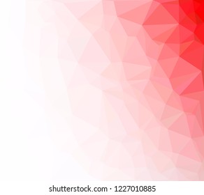 Red Polygonal Mosaic Background, Creative Design Templates