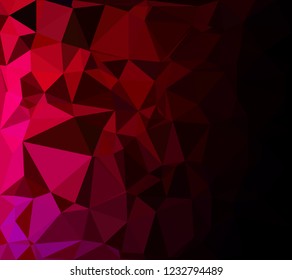 Red Polygonal Mosaic Background, Creative Design Templates