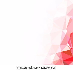 Red Polygonal Mosaic Background, Creative Design Templates