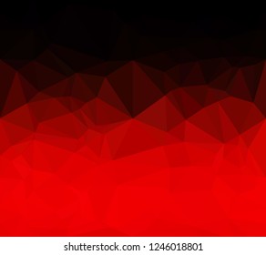 Red Polygonal Mosaic Background, Creative Design Templates