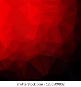 Red Polygonal Mosaic Background, Creative Design Templates