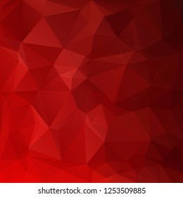 Red Polygonal Mosaic Background, Creative Design Templates