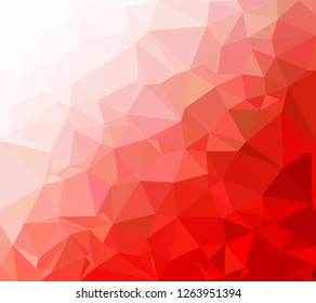 Red Polygonal Mosaic Background, Creative Design Templates