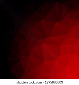 Red Polygonal Mosaic Background, Creative Design Templates