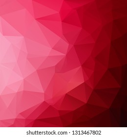 Red Polygonal Mosaic Background, Creative Design Templates