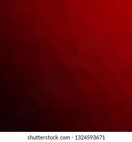 Red Polygonal Mosaic Background, Creative Design Templates