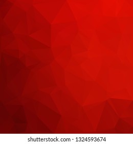 Red Polygonal Mosaic Background, Creative Design Templates