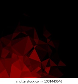Red Polygonal Mosaic Background, Creative Design Templates