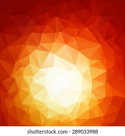 Red Polygonal Mosaic Background, Creative Design Templates