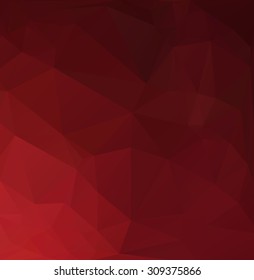 Red Polygonal Mosaic Background, Creative Design Templates