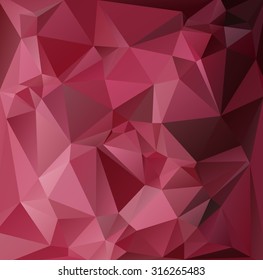 Red Polygonal Mosaic Background, Creative Design Templates