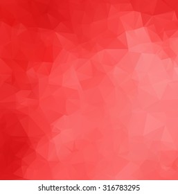 Red Polygonal Mosaic Background, Creative Design Templates
