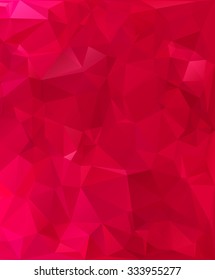 Red Polygonal Mosaic Background, Creative Design Template