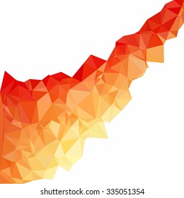 Red Polygonal Mosaic Background, Creative Design Templates