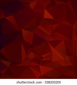 Red Polygonal Mosaic Background, Creative Design Templates