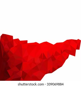 Red Polygonal Mosaic Background, Creative Design Templates