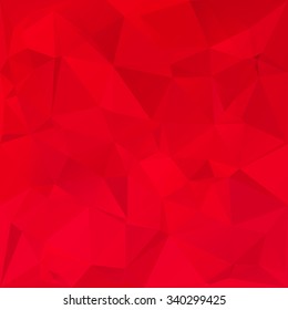 Red Polygonal Mosaic Background, Creative Design Templates