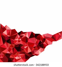 Red Polygonal Mosaic Background, Creative Design Templates