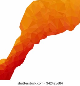 Red Polygonal Mosaic Background, Creative Design Templates