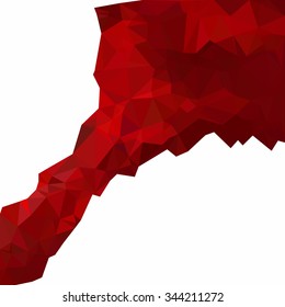 Red Polygonal Mosaic Background, Creative Design Templates