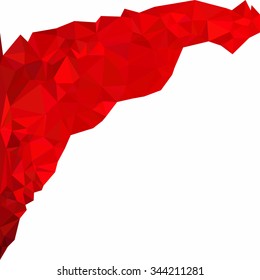 Red Polygonal Mosaic Background, Creative Design Templates