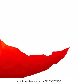 Red Polygonal Mosaic Background, Creative Design Templates