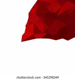 Red Polygonal Mosaic Background, Creative Design Templates