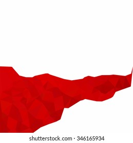 Red Polygonal Mosaic Background, Creative Design Templates
