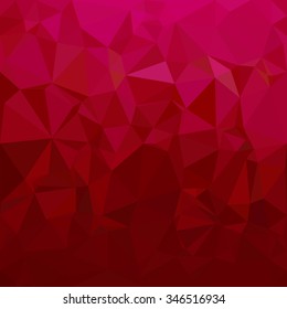 Red Polygonal Mosaic Background, Creative Design Templates