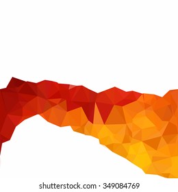 Red Polygonal Mosaic Background, Creative Design Templates
