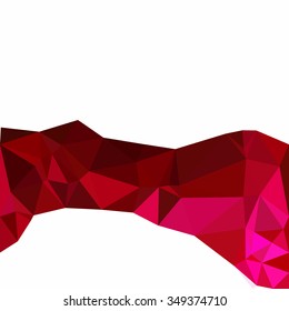 Red Polygonal Mosaic Background, Creative Design Templates