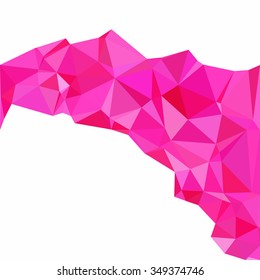 Red Polygonal Mosaic Background, Creative Design Templates