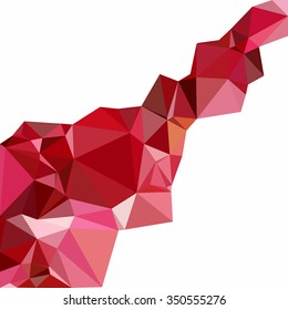 Red Polygonal Mosaic Background, Creative Design Templates