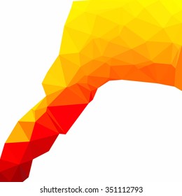 Red Polygonal Mosaic Background, Creative Design Templates