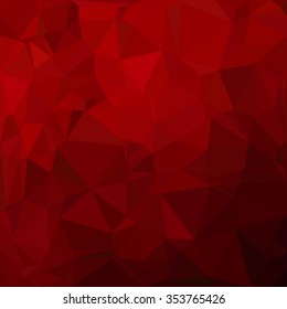 Red Polygonal Mosaic Background, Creative Design Templates
